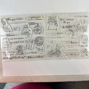 My Acrylix Stamps d1501a & d1501b Pair a Phrase CTMH